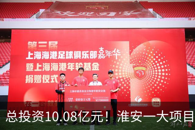 总投资10.08亿元！淮安一大项目12月底投产